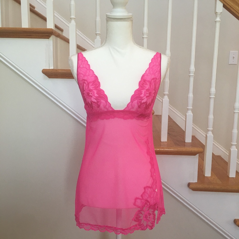 Victoria’s Secret lace mesh slip chemise S